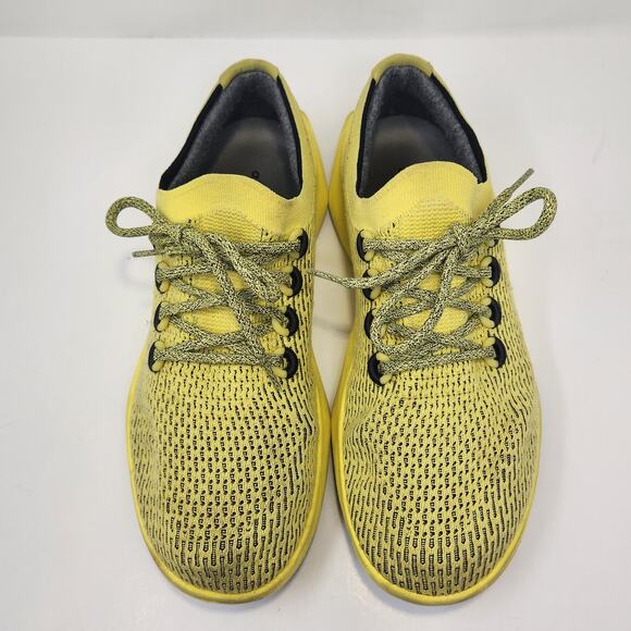Allbirds Tree Dasher 2 Yellow Black Sneakers Mens Size 12 Running Walking Shoes - Picture 2 of 9